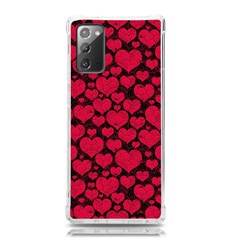 Valentines Day Hearts Pattern Love Red Samsung Galaxy Note 20 Tpu Uv Case by Maspions