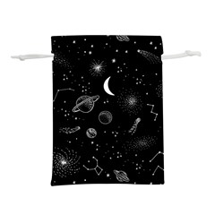 Cosmic Black Space Star Lightweight Drawstring Pouch (s) by Ndabl3x