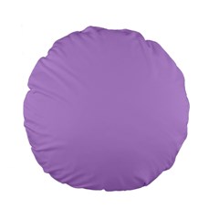 Luscious Lavender Hex #cca3e7 Standard 15  Premium Flano Round Cushions by dressshop