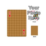 Autumn Fall Plaid Tartan 1 Playing Cards 54 Designs (Mini) Front - Diamond9