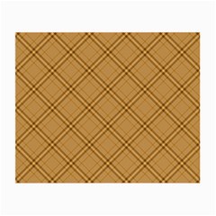 Autumn Fall Plaid Tartan 1 Diagonal Small Glasses Cloth (2 Sides) by dressshop
