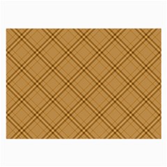 Autumn Fall Plaid Tartan 1 Diagonal Large Glasses Cloth by dressshop