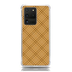 Autumn Fall Plaid Tartan 1 Diagonal Samsung Galaxy S20 Ultra 6 9 Inch Tpu Uv Case by dressshop