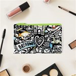Doodle New York City Nyc Cosmetic Bag (XS) Front