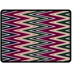 Pattern Zigzag Stripe Design Fleece Blanket (Large) 80 x60  Blanket Front