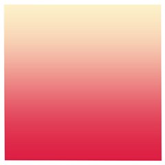 Cream Yellow To Crimson Red Linear Gradient Wooden Puzzle Square by GradientsOmbre