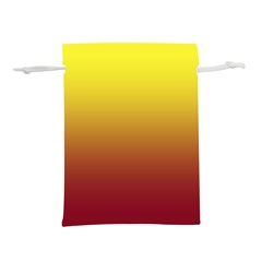 Electric Yellow To Burgundy Red Linear Gradient Lightweight Drawstring Pouch (s) by GradientsOmbre