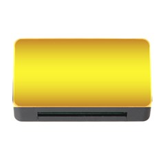 Burgundy Red To Electric Yellow Bilinear Gradient Memory Card Reader With Cf by GradientsOmbre