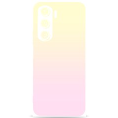 Cream Yellow To Pink Lace Linear Gradient Samsung Galaxy S24 Plus 6 7 Inch Black Tpu Uv Case by GradientsOmbre