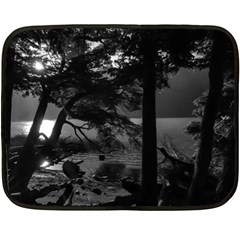 Los Alerces National Park Waterfront Landscape, Argentina002 Fleece Blanket (mini) by dflcprintsclothing