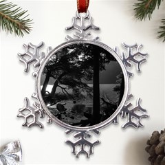 Los Alerces National Park Waterfront Landscape, Argentina002 Metal Large Snowflake Ornament by dflcprintsclothing