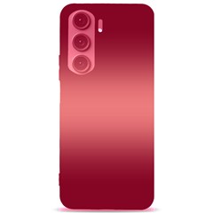 Burgundy Red To Coral Pink Bilinear Gradient Samsung Galaxy S24 Plus 6 7 Inch Black Tpu Uv Case by GradientsOmbre