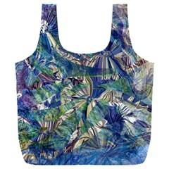 Blue Blend Full Print Recycle Bag (xxl) by kaleidomarblingart