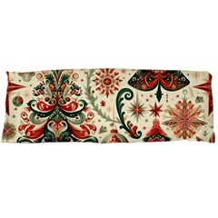 Christmas Tree Snow One Side Body Pillow Cases by Bedest