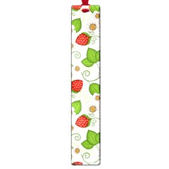 Strawberry Fruit Pattern Leaves Large Book Marks by Sabxi