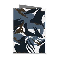 Blue Winter Camouflage, Military Camouflage Mini Greeting Cards (pkg Of 8) by kyorashop23