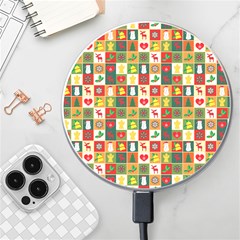 Template Christmas Pattern Wireless Fast Charger(white) by Proyonanggan