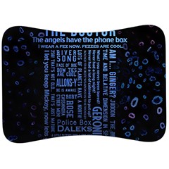 Doctor Who Tardis Velour Seat Head Rest Cushion by Cemarart