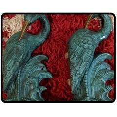 Birds Fleece Blanket (medium) by bestdesignintheworld
