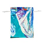 sailing boat Lightweight Drawstring Pouch (L) Back