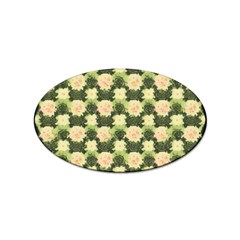 Retro 1880s Flowers Pattern 15 Sticker Oval (100 Pack) by violetheavensky