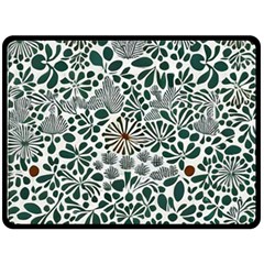 Retro Scandinavian Nordic Flowers Pattern 5 Fleece Blanket (large) by violetheavensky