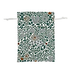 Retro Scandinavian Nordic Flowers Pattern 5 Lightweight Drawstring Pouch (m) by violetheavensky