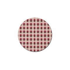 Retro 60s 50s Plaid Pattern 2 Golf Ball Marker (10 Pack) by violetheavensky