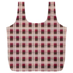 Retro 60s 50s Plaid Pattern 2 Full Print Recycle Bag (xxl) by violetheavensky