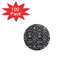 Gothic Leaf Pattern 2 1  Mini Magnets (100 Pack)  by violetheavensky