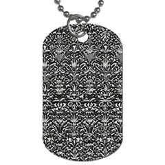 Gothic Leaf Pattern 2 Dog Tag (one Side) by violetheavensky