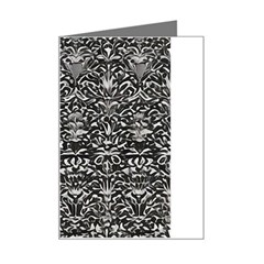 Gothic Leaf Pattern 2 Mini Greeting Card by violetheavensky