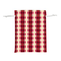 Retro 60s 50s Plaid Pattern 4 Lightweight Drawstring Pouch (s) by violetheavensky