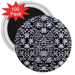 Gothic Leaf Pattern 3 3  Magnets (100 Pack) by violetheavensky