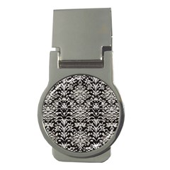 Gothic Leaf Pattern 4 Money Clips (round)  by violetheavensky