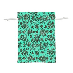 Mid Century Retro Floral 1970s 1960s Pattern 102 Lightweight Drawstring Pouch (s) by violetheavensky