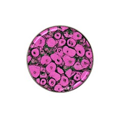 Mid Century Retro Floral 1970s 1960s Pattern 100 Hat Clip Ball Marker (10 Pack) by violetheavensky