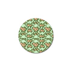 Retro 1880s Flowers Pattern 5 Golf Ball Marker (10 Pack) by violetheavensky