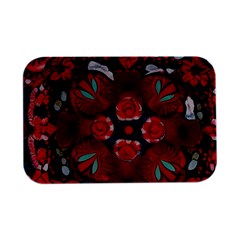 Mid Century Retro Floral 1970s 1960s Pattern 105 Open Lid Metal Box (silver)   by violetheavensky