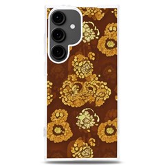 Mid Century Retro Floral 1970s 1960s Pattern 95 Samsung Galaxy S24 Plus 6 7 Inch Tpu Uv Case by violetheavensky