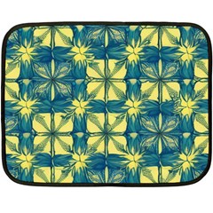 Royal Fractal Pattern 2 Fleece Blanket (mini) by violetheavensky