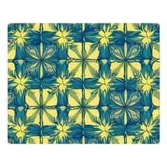 Royal Fractal Pattern 2 Two Sides Premium Plush Fleece Blanket (large) by violetheavensky
