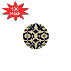 Royal Fractal Pattern 3 1  Mini Buttons (100 Pack)  by violetheavensky