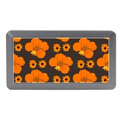 Retro 40s 50s Flowers Pattern Halloween 2 Memory Card Reader (mini) by violetheavensky