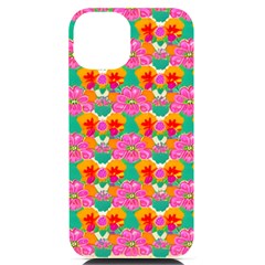 Retro 40s 50s Mexico Flowers Pattern Iphone 14 Black Uv Print Pc Hardshell Case by violetheavensky