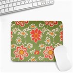 Retro 40s 50s Mexico Flowers Pattern 3 Small Mousepad Front