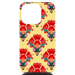 Retro 40s 50s Mexico Flowers Pattern 4 Iphone 14 Pro Black Uv Print Pc Hardshell Case by violetheavensky
