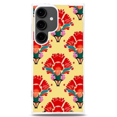 Retro 40s 50s Mexico Flowers Pattern 4 Samsung Galaxy S24 Plus 6 7 Inch Tpu Uv Case by violetheavensky