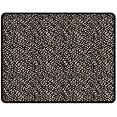 Brown Snake Pattern Fleece Blanket (medium) by DinkovaArt