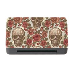 Skull And Roses Flowee Flora Floral Patterns Pattern Memory Card Reader With Cf by Tsamara